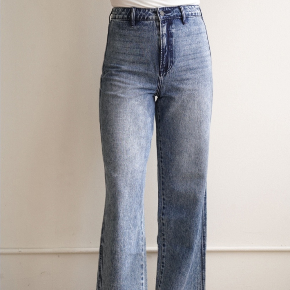 COPY - CarlyJean Las Angeles Jaymee Vintage WideLeg Jeans
